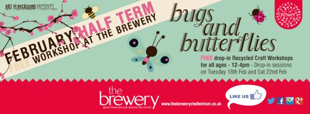 Free recycled craft workshops at The Brewery, Cheltenham, 18 and 22 Feb 12-4pm